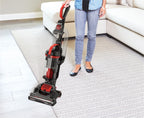 Eureka Bagless Upright Vacuum, Max Swivel Pro, Pet Friendly , Powerful Suction, Whole Home Cleaning, with Turbo Pet & Crevice Tool, Swivel Steering , Extended Reach, LED , Lightweight, NEU351, Red