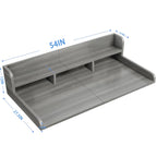 Washer Dryer Countertop with Non-slip Pads,Depth Double Layer Organizer for Washer and Dryer Laundry Hamper Counter Storage,Gray�� Matte