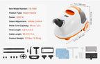 2000W Heavy Duty Steam Cleaner with 27 Accessories - 51 oz XL Canister Carpet/Floor/Window/Automatic Deep Cleaner