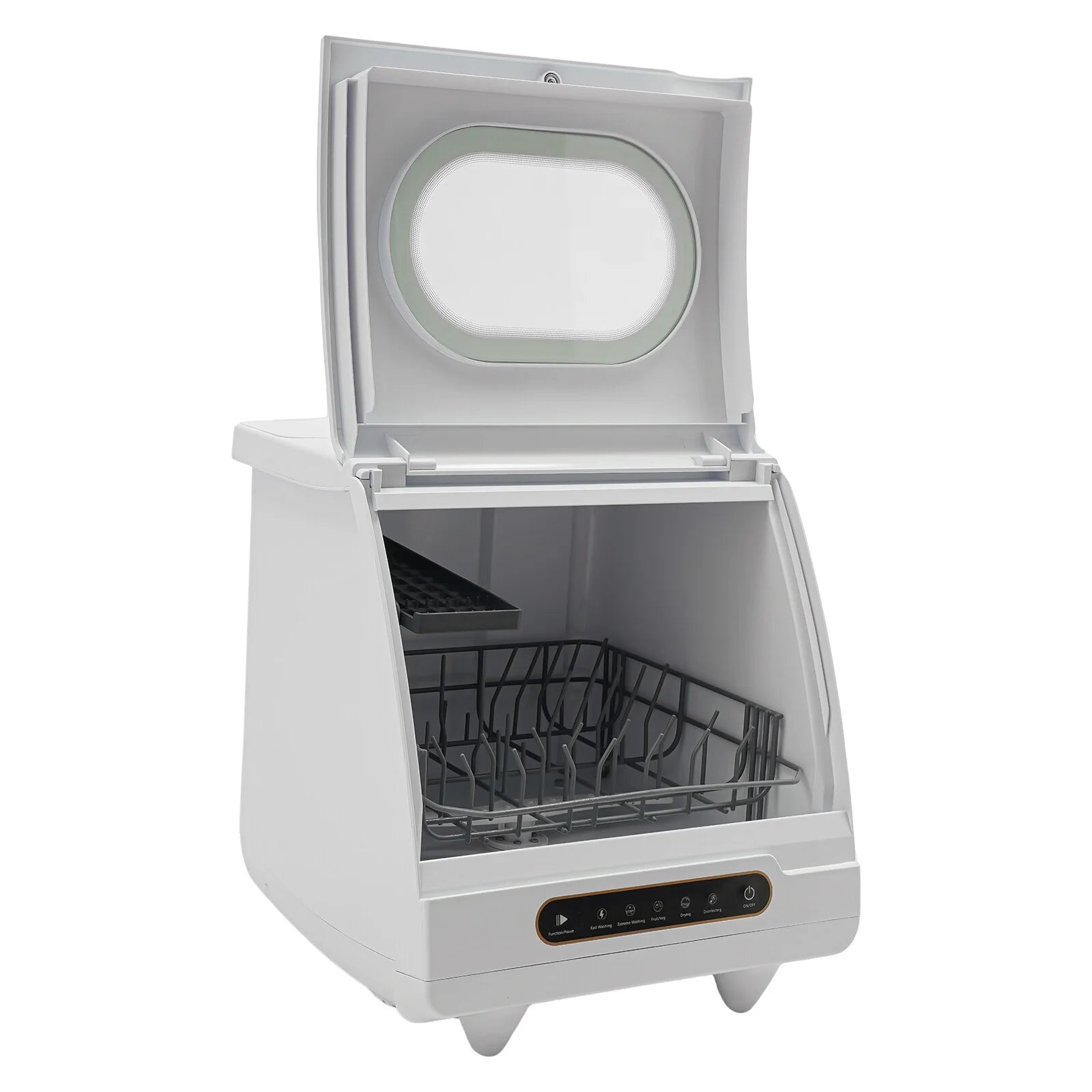 Portable Countertop Dishwasher 5 Washing Programs with Water Tank Leak-Proof Dry