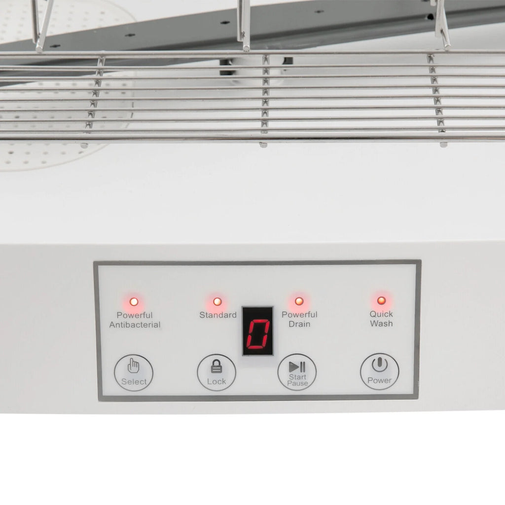 TFCFL 800W Portable Mini Dishwasher Countertop Dish Washing Machine w/ Washing Programs