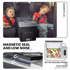 Simzlife 12 Volt 19QT(18L) Portable Car Refrigerator, -4�H~50�H, 12/24V DC & 110-240V AC, Mini Fridge for RV Camping, Travel, Truck, Home, Black