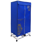 Clothes Dryer Portable Travel Dryer Machine Portable Dryer for Apartments New Generation Electric Clothes Drying Blue 2 Layers for Families Apartments Campers Student Dormitories