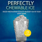Frigidaire Nugget Ice Maker EFIC256, Countertop Nugget Ice Machine with Transparent Window, Nugget Ice Maker with 44 lbs. Capacity, Auto Self Cleaning Ice Maker Machine, Black