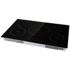 KFFKFF 4 Burner Electric Cooktop, 30'' 7500W 9 Power Settings Induction Cooktop Countertop Burner, with LED Display, Child Safety Lock & Heat Guard