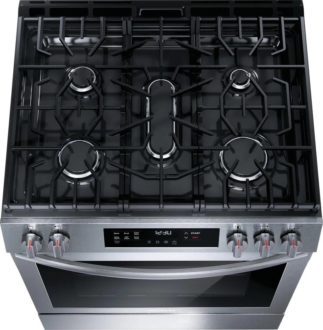 Frigidaire Fcfg3083a 30" Wide 5.1 Cu. Ft. Gas Range - Stainless Steel