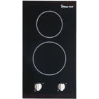 Magic Chef 12-In. 120V Built-In Electric Radiant 2-Burner Cooktop