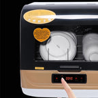 Portable Countertop Dishwasher W/Steam& Air-dry Function, 4 Washing Programs, 360° Streak-free Deep Cleaning for Home Apartments& Rvs (12-20pc Once)