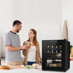 Ktaxon 18 Bottle Compressor Wine Cooler Freestanding Wine Fridge, Fast Cooling, Low Noise