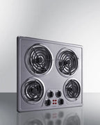 24" Wide 240V 4-Burner Coil Cooktop