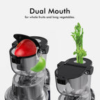 SIFENE 200W Cold Press Juicer Machine for Fruits and Vegetables, Masticating Juice Maker with 83mm Wide Chute, High Yield, Easy Clean, Gray