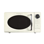 Nostalgia Retro Microwave Oven - 0.7 Cu Ft & 700-Watt Countertop Microwave with Glass Turntable, Child Safety Lock, 8 Auto-Cook Programs & Digital Clock - Aqua