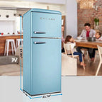 Galanz GLR10TBEEFR 10 Cf. Top Mount Refrigerator Retro Style