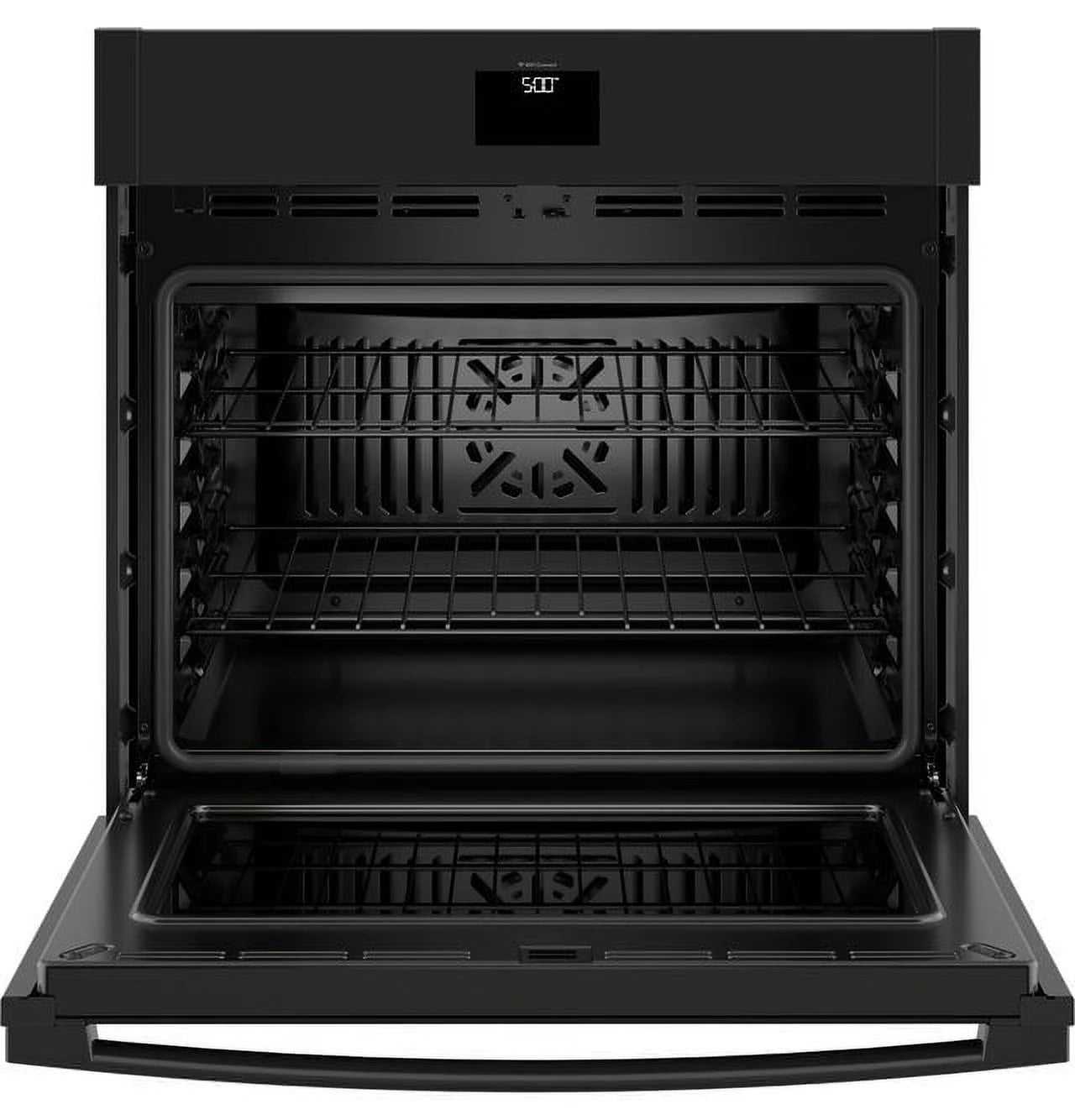 GE 30" Smart Built-In Self-Clean Convection Single Wall Oven-Black On Black JTS5000DVBB