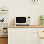 Nostalgia Mid-Century Retro 0.9 Cu. Ft. 900-Watt Microwave Oven, Black