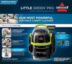 BISSELL Little Green Pro Portable Deep Cleaner, for Carpet, Upholstery, and Auto, Compact, Superior Suction, Professional Cleaning, StainProtect Technology, 2505