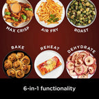 Ninja Air Fryer Pro XL 6-in-1 with 6.5 QT Capacity, Max Crisp, Air Fry, Air Roast, Bake, Reheat, Dehydrate, Max Crisp Technology with 450F, Nonstick Basket u0026 Crisper Plate