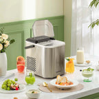 Costway Countertop Ice Maker Portable Ice Making Machine 6-13 Mins 9 Ice 26.5 lbs/24 Hrs Black