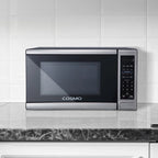 Cosmo 5 Piece Kitchen Appliance Package With 36" Electric Cooktop 24" Single Electric Wall Oven 17.3" Countertop Microwave French Door Refrigerator & 24" Built-in Fully Integrated Dishwasher