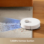 Dreame Heat Robot Vacuum and Mop Combo, 136°F Hot Water Self-Cleaning, 7000Pa Suction,L10s Pro Ultra