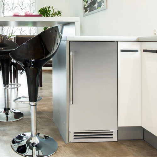 Avanti ELITE Built-in or Freestanding Ice Maker, 15", in Stainless Steel (IME49U3S-IS)