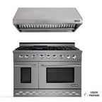 NXR 48" Stainless Steel Propane Gas Range with 7.2 cu. ft. Convection Oven & Under Cabinet Hood Bundle SC4811LP RH4801