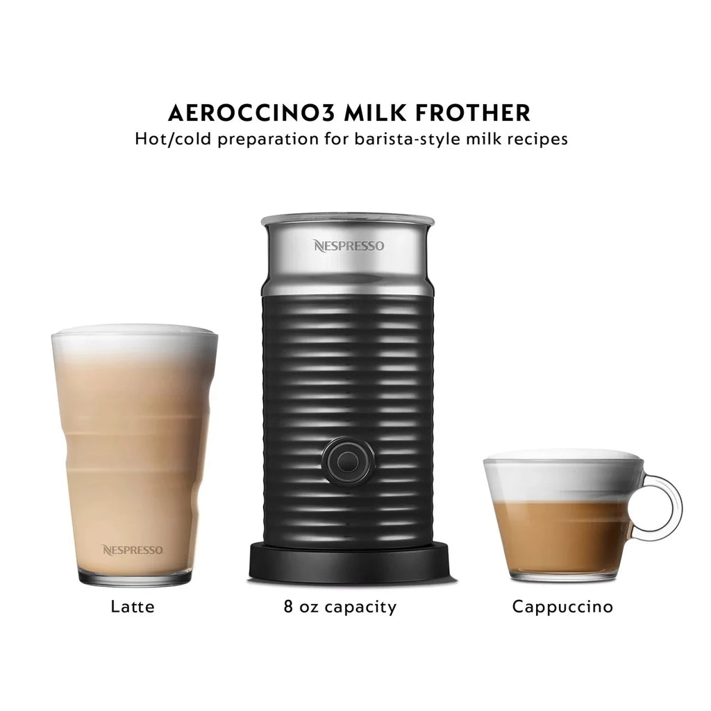 Nespresso Vertuo Next Deluxe by De��Longhi, Dark Grey with Milk Frother