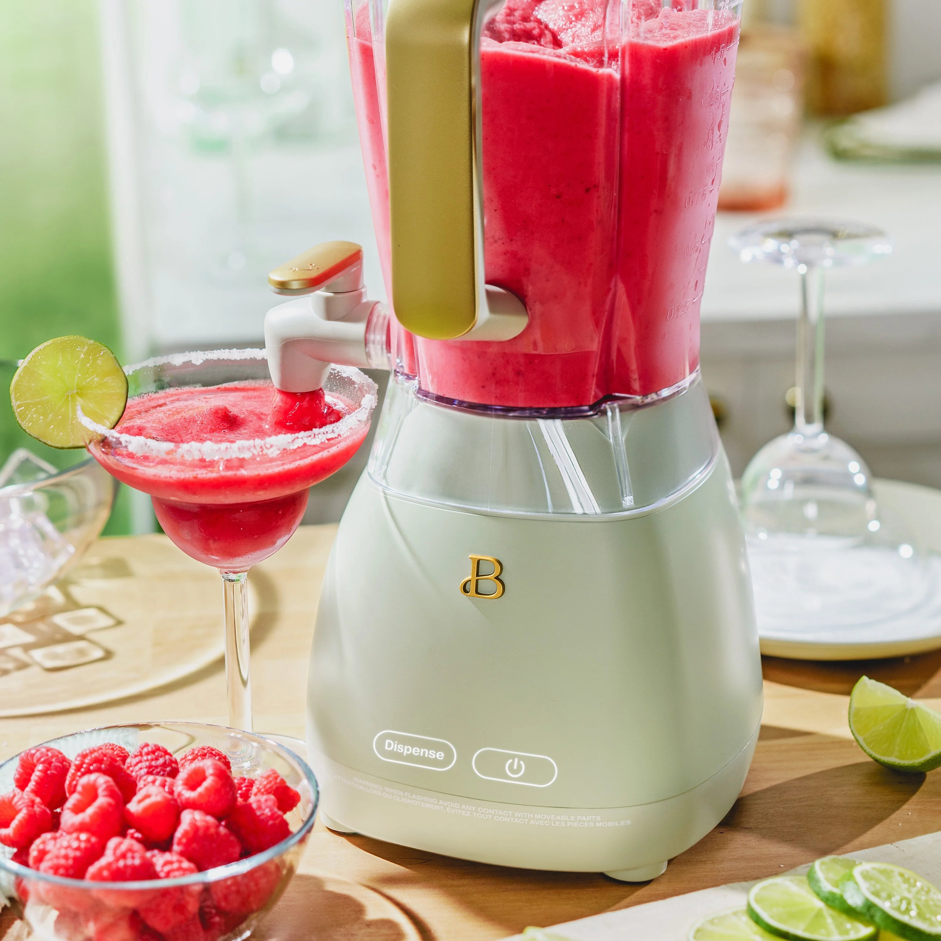 Beautiful Slush Crush 60 oz 4-Speed Frozen Drink Maker, White Icing by Drew Barrymore