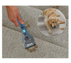 Restored Shark CarpetXpert with StainStriker, Upright Carpet & Upholstery Cleaner, Built-in Spot & Stain Eliminator, Deep Cleaning & Tough Stain Removal, Carpet Shampooer, Navy, EX200 (Refurbished)