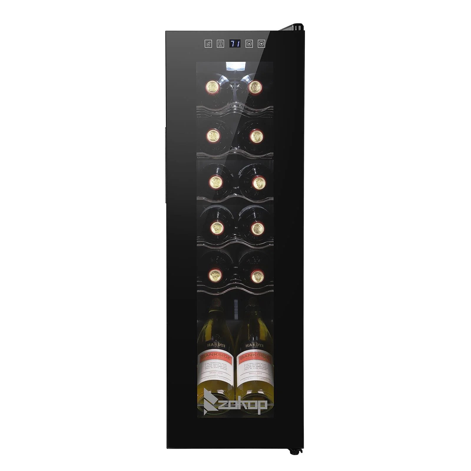 Ktaxon 18 Bottle Compressor Wine Cooler Freestanding Wine Fridge, Fast Cooling, Low Noise