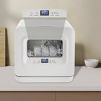 Portable Compact Countertop Mini Dishwasher with Water Tank Leak-Proof Air Dry