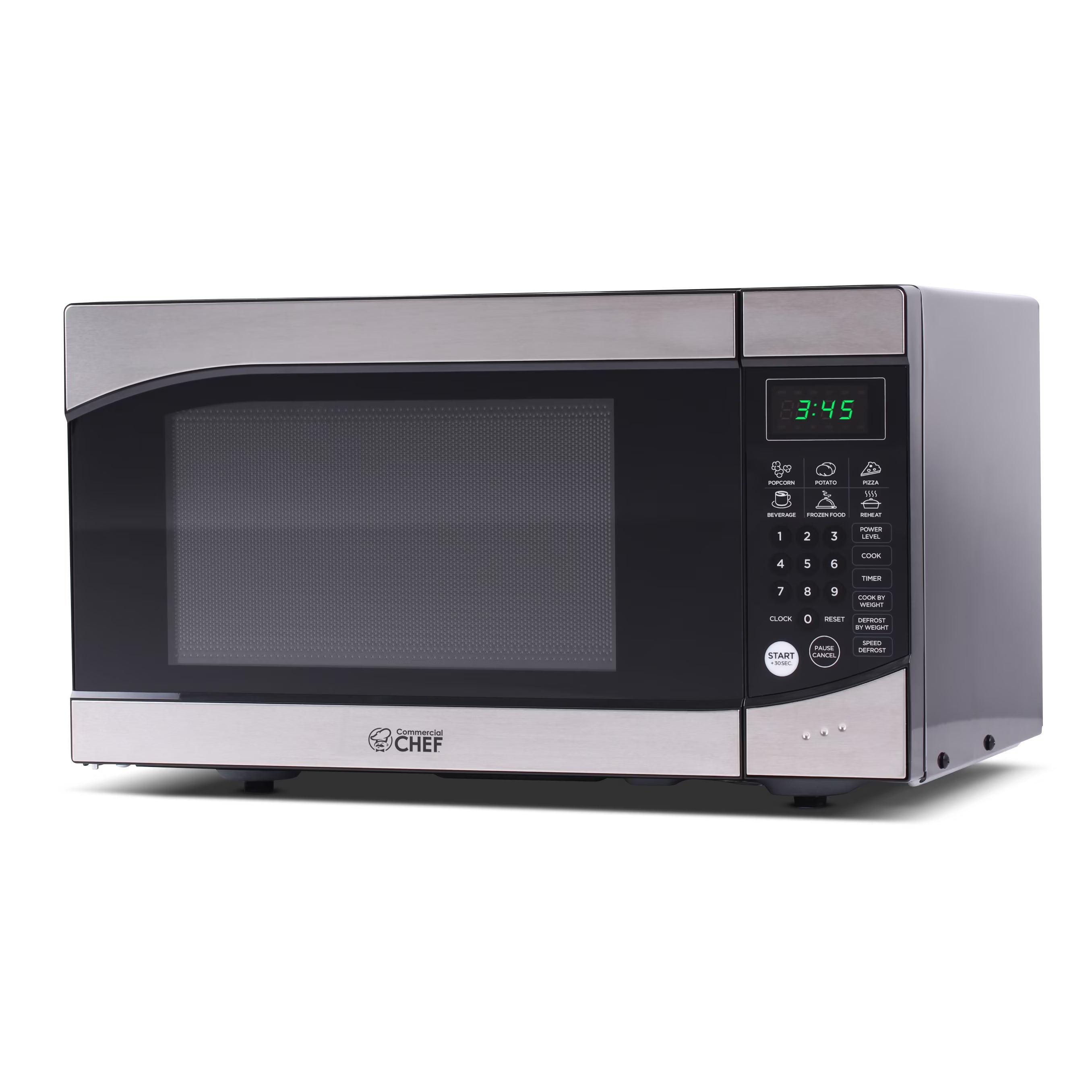 Commercial Chef 0.9 cu ft Counter Top Microwave, Black