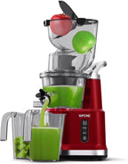 SIFENE 200W Cold Press Juicer Machine for Fruits and Vegetables, Masticating Juice Maker with 83mm Wide Chute, High Yield, Easy Clean, Gray