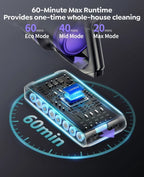 Laresar Aromatherapy Cordless Stick Vacuum, 550W 55Kpa, Green Laser, 60Min Runtime, Pet Hair & Hard Floor Cleaner