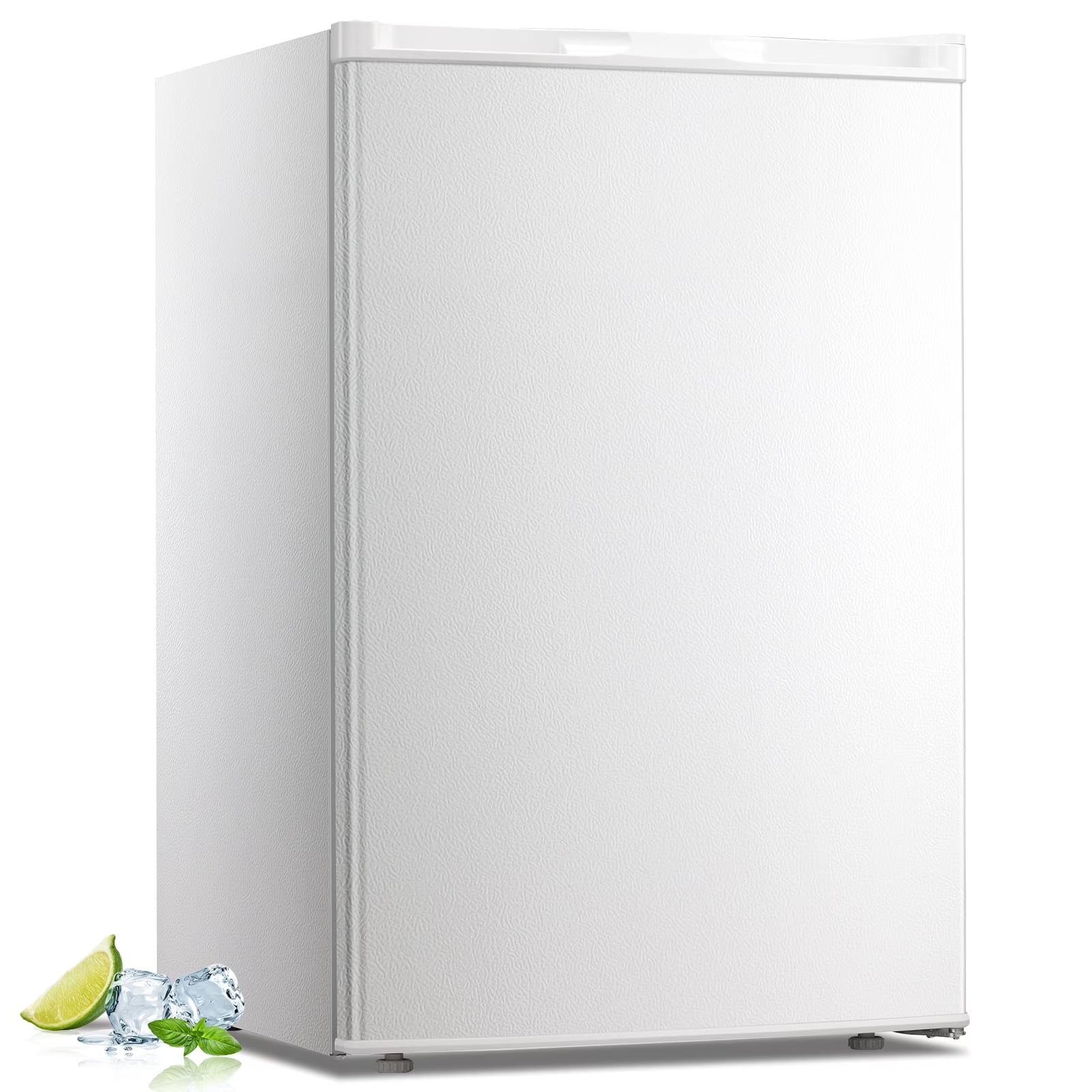 WAA 3.0 Cu.ft Small Freezer, Mini Upright Freezer with Adjustable Thermostat, Removable Shelves, Reversible Single Door, for Bedroom/Home/Dorms/Apartment, Silver