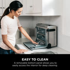The Ninja? Foodi? Digital Air Fry Oven, Convection Oven, Toaster, Air Fryer, Flip-Away for Storage, 1800 watts, Stainless Steel, SP100