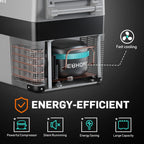 EUHOMY 12 Volt 46QT Car Refrigerator with Bluetooth APP Control, 12/24V DC & 110V AC, Portable Freezer Fridge Cooler for Car, RV, Camping, Home Use