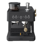 Thyme & Table Barista Grade Espresso Machine with 15-Bar Pressure, Conical Burr Grinder and Steam Wand, Sand White