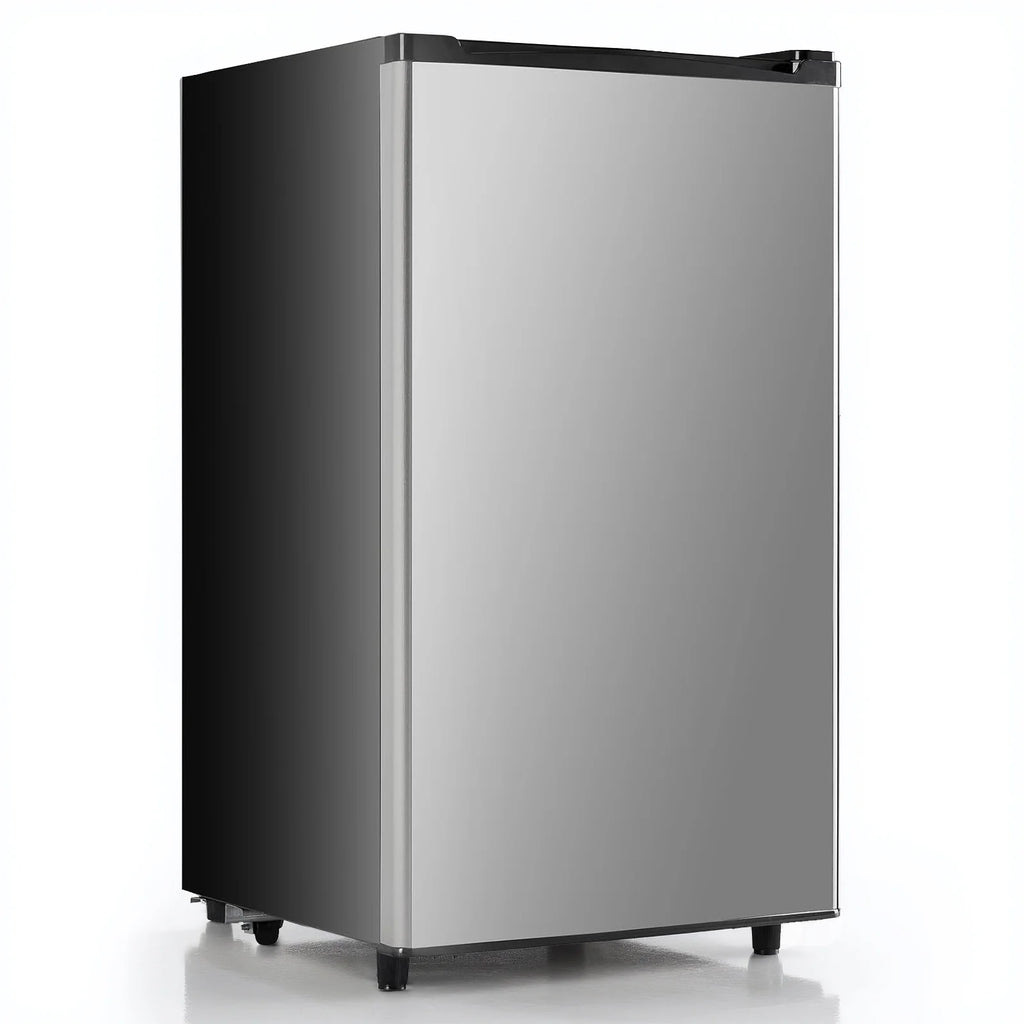 Upgraded Mini Fridge with Freezer, Compact Single Door, 3.2 Cu.Ft , Adjustable Thermostat, Low Noise, Perfect for Bedroom, Dorm, Office, 17.5" D x 17.7" W x 31.5" H, Black