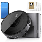 Enboya D60+ Robot Vacuum Cleaner - Self-Emptying Base, 9000Pa Suction, Wi-Fi/App/Voice Control, Smart Vacuum