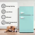 Moifoi 3.1 Cu. Ft. Two-Door Compact Refrigerator, Gray