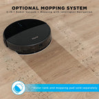 iHome iHRV1-BLK AutoVac Eclipse Robot Self Charging Vacuum Cleaner, Black
