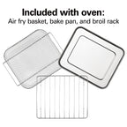 Hamilton Beach 6 Slice Countertop Toaster Oven with Sure-Crisp Air Fryer Function, Stainless Steel