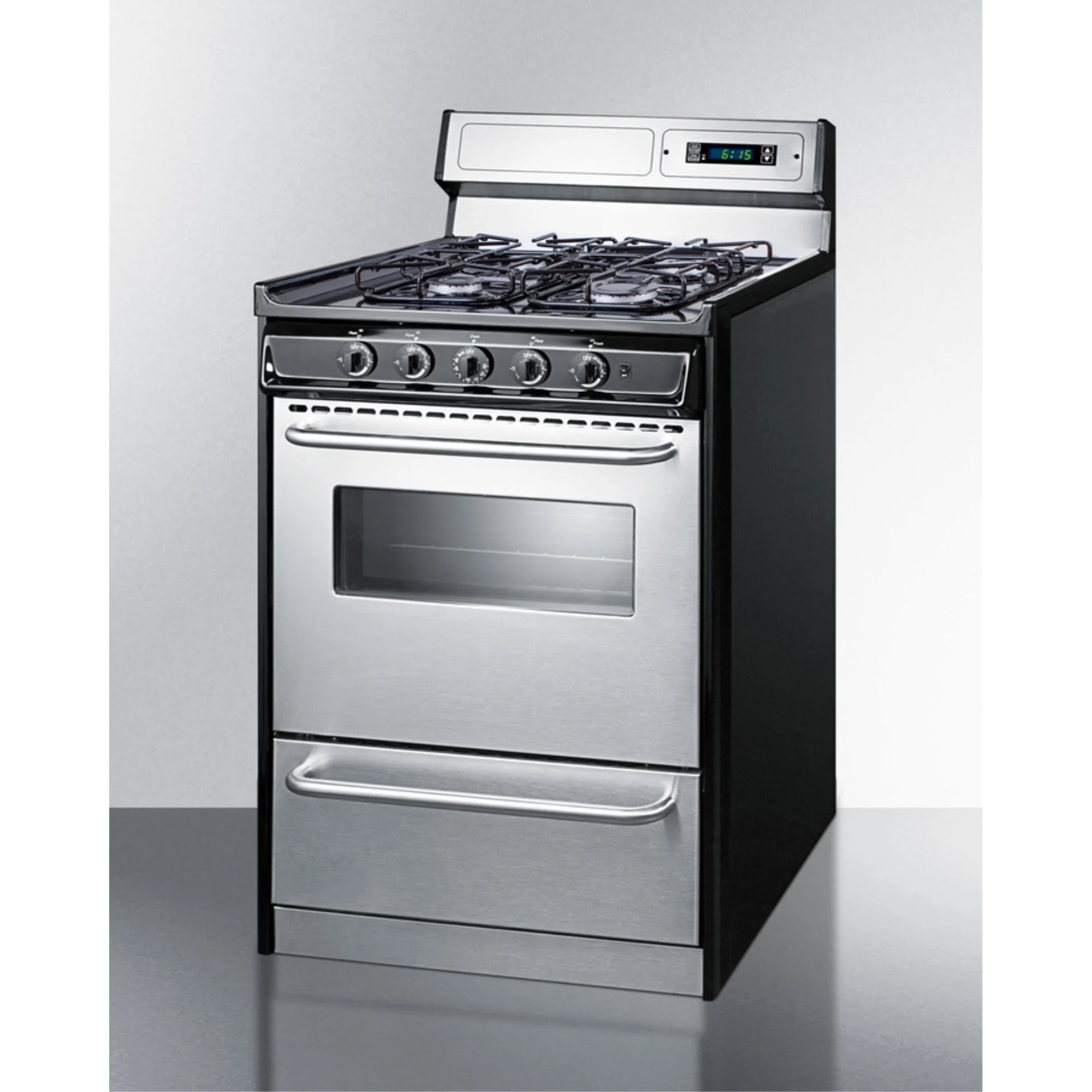 24" Wide Gas Range, Sealed Burners