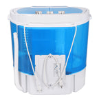 SuperDeal Compact Lightweight Twin Tub Washing Machine Top Load 6lbs Washer 4lbs Dryer
