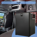 Smad 4.5 Cu ft/130L DC 12/24V RV Refrigerator with Freezer Compact Portable Fridge