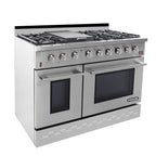 NXR 48" Stainless Steel Pro-Style Dual Fuel Range with 7.2 cu.ft. Convection Oven SCD4811