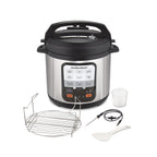 Hamilton Beach 6 Quart 6-in-1 Pressure Cooker, Multi-Cooker, Slow Cooker, Steamer, Saut��, Rice Cooker, & More