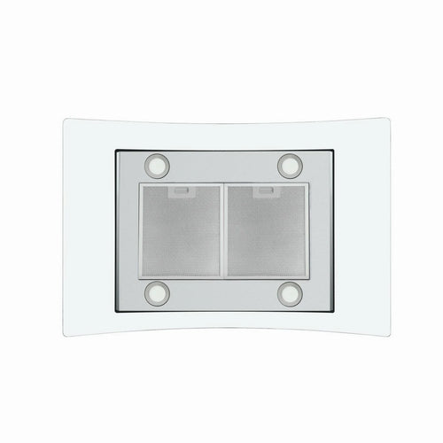 "Joeaonz 36"" Stainless Steel Island Mount Range Hood, Quiet 900CFM, 3-Speed Vent with Button Control and LED Bulb"