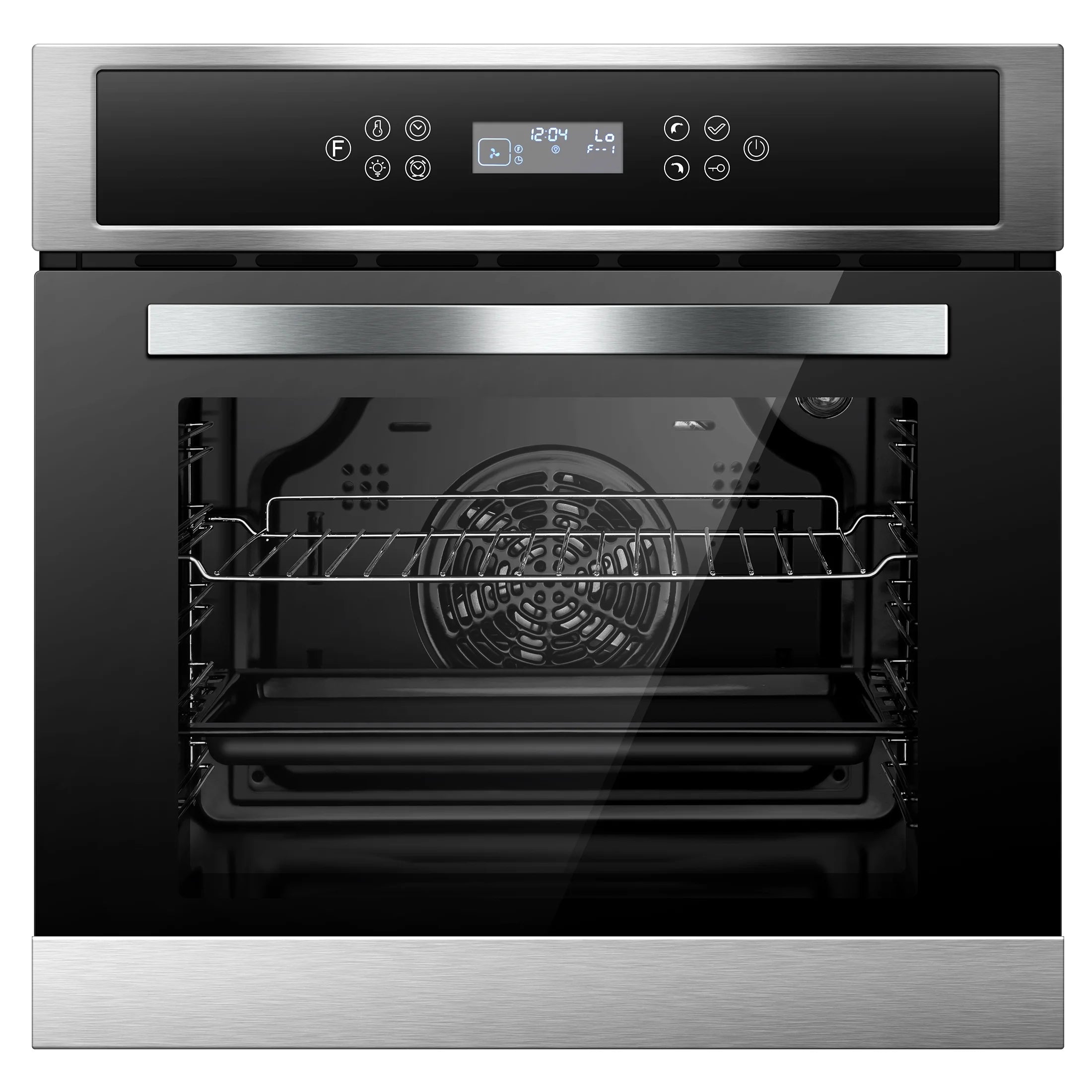 24" Electric Single Wall Oven 2.5 Cu.ft Convection Stainless Steel Built-in Electric Ovens with 11 Functions, 8 Automatic Recipes, 2800W, 240V, Upgraded